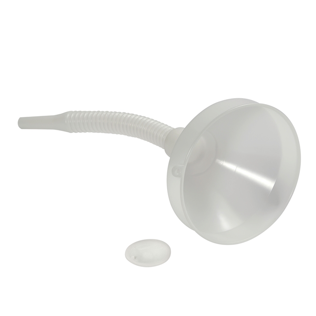 Funnel Ø 210mm with flexible shank, PE-HD
